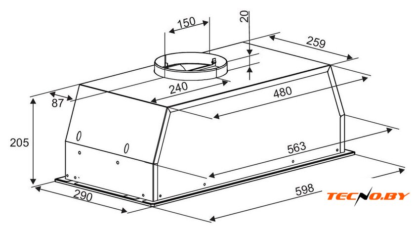Кухонная вытяжка Exiteq EX-6076 (белый) - Изображение №10 — Интернет-Магазин TECNO.BY