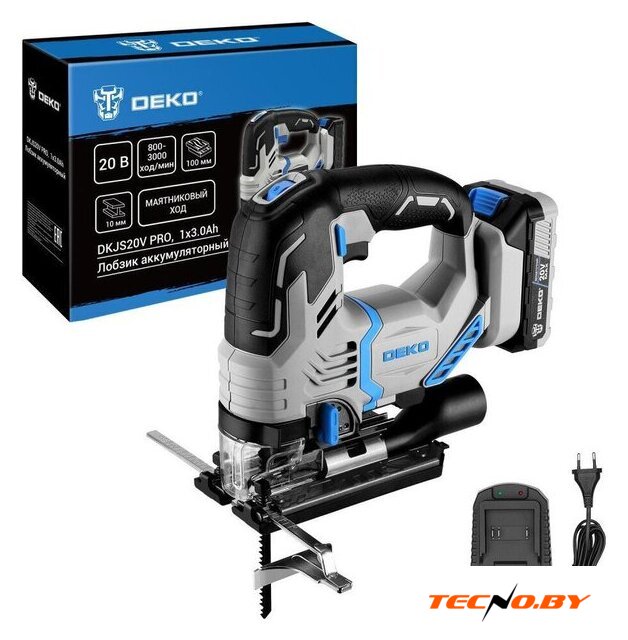 Электролобзик Deko DKJS20V PRO 085-1328 (с 1-им АКБ) - Изображение №1 — Интернет-Магазин TECNO.BY