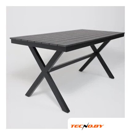 Садовый стол AksHome Florence 160x80x77 (сталь-черная/черный) - Изображение №12 — Интернет-Магазин TECNO.BY