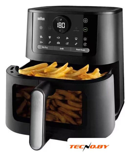 Аэрогриль (аэрофритюрница) Braun MultiFry 5 Air Fryer 3-i-n1 HF5075IBK - Изображение №3 — Интернет-Магазин TECNO.BY