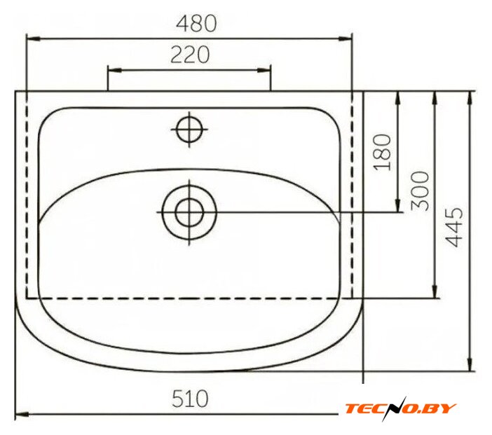  Saniteco Тумба под умывальник Astria 50 S0011T + Уют 50 - Изображение №7 — Интернет-Магазин TECNO.BY