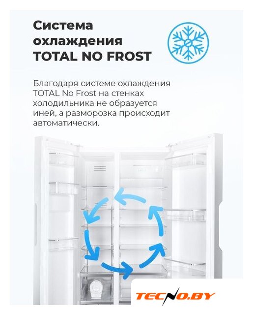 Холодильник side by side MAUNFELD MFF177NFSE - Изображение №22 — Интернет-Магазин TECNO.BY