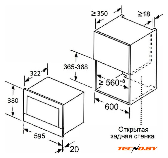 Микроволновая печь Meferi MMO6020BK Light - Изображение №13 — Интернет-Магазин TECNO.BY