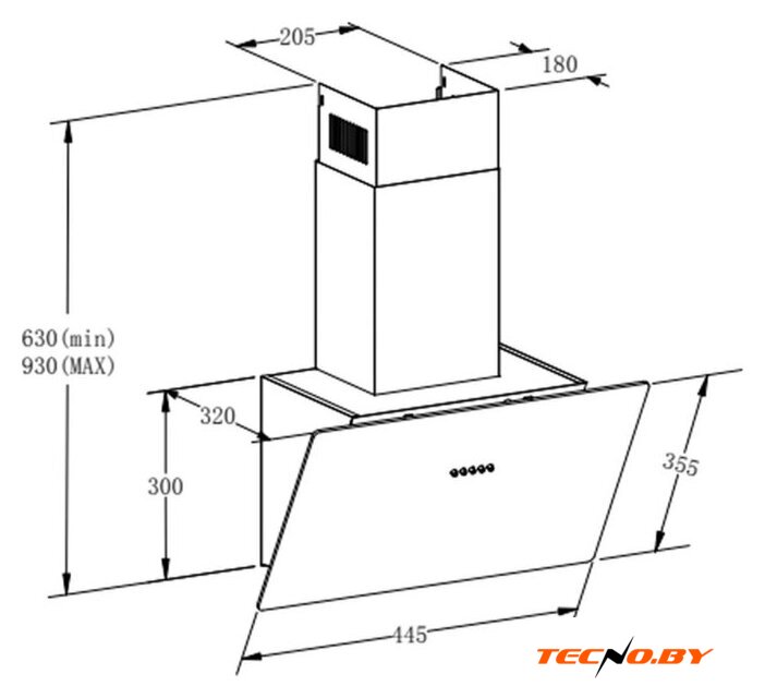 Кухонная вытяжка Meferi AIRBOX45BK Light - Изображение №18 — Интернет-Магазин TECNO.BY
