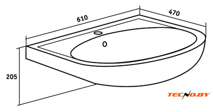 Умывальник Rosa Уют 60 - Изображение №14 — Интернет-Магазин TECNO.BY