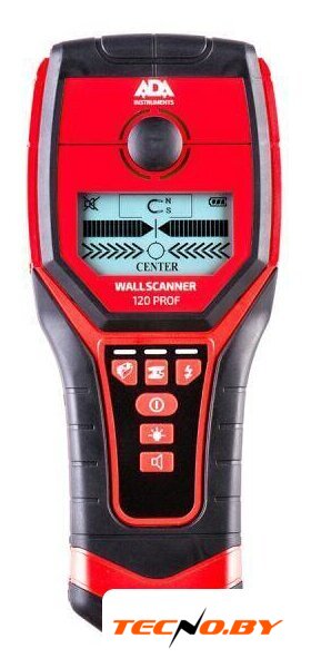 Детектор скрытой проводки ADA Instruments Wall Scanner 120 Prof - Изображение №1 — Интернет-Магазин TECNO.BY