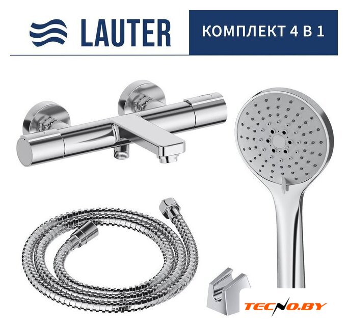 Смеситель Lauter Temp 21YH50427-4 с лейкой Living Daisy 21S10167 - Изображение №1 — Интернет-Магазин TECNO.BY