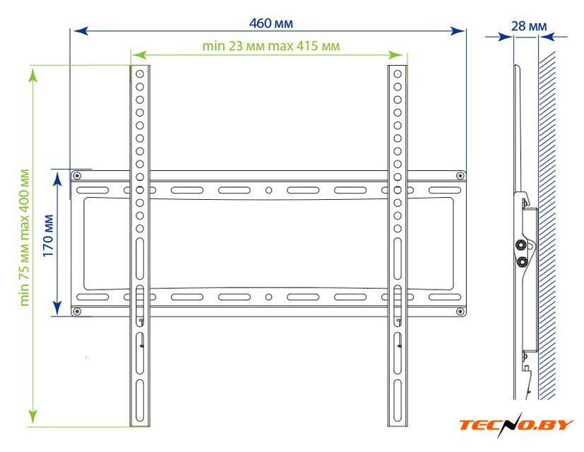 Кронштейн для телевизора Kromax IDEAL-4 (белый) - Изображение №3 — Интернет-Магазин TECNO.BY