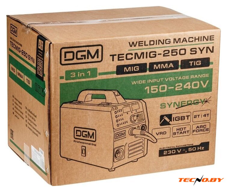 Сварочный инвертор DGM TECMIG-250 SYN - Изображение №9 — Интернет-Магазин TECNO.BY