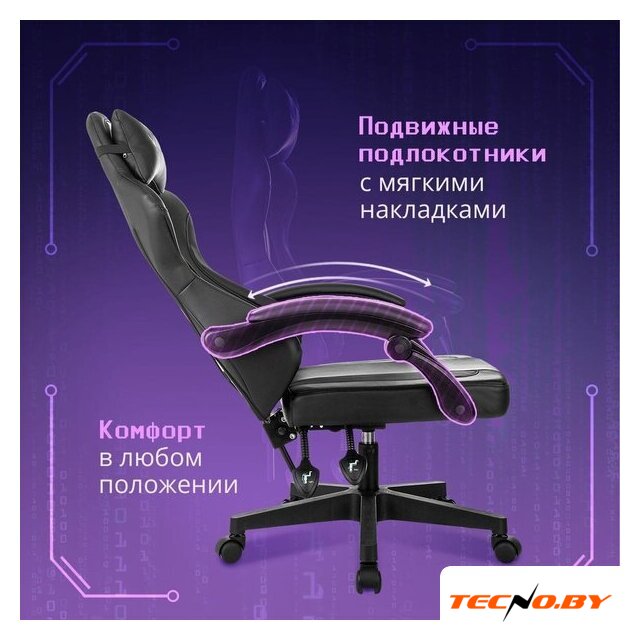 Игровое (геймерское) кресло Knight Wolf (черный) - Изображение №6 — Интернет-Магазин TECNO.BY