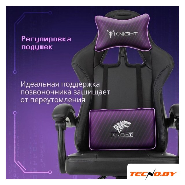 Игровое (геймерское) кресло Knight Wolf (черный) - Изображение №3 — Интернет-Магазин TECNO.BY