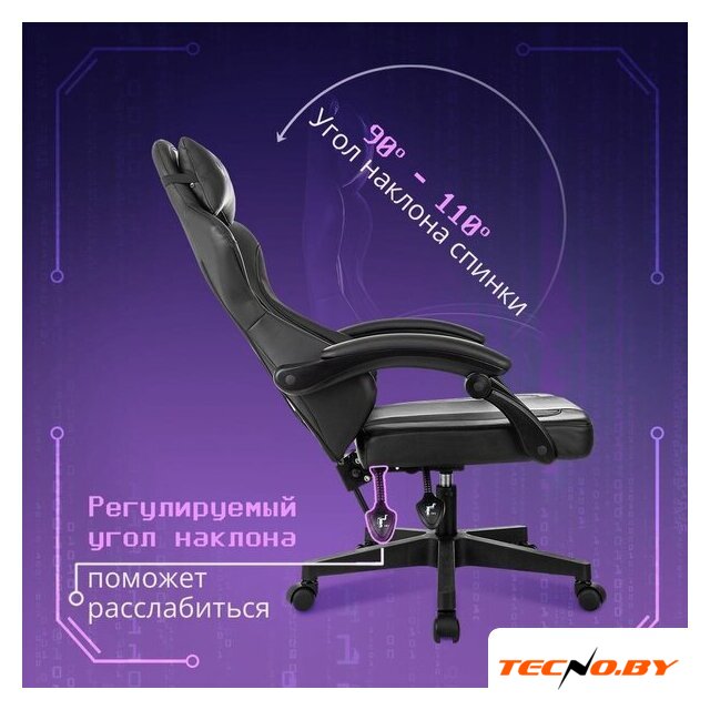 Игровое (геймерское) кресло Knight Wolf (черный) - Изображение №7 — Интернет-Магазин TECNO.BY