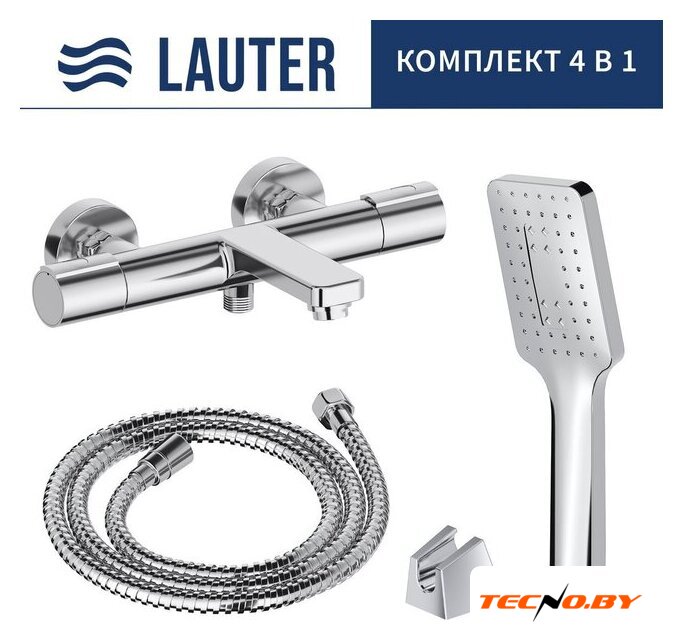 Смеситель Lauter Temp 21YH50427-4 с лейкой Living Fleur 21S00126 - Изображение №1 — Интернет-Магазин TECNO.BY