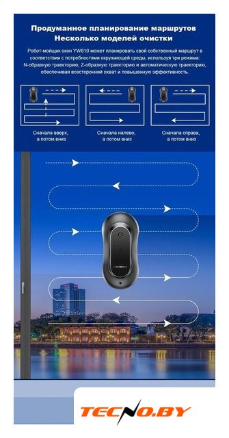 Робот для мытья окон Liectroux YW810 - Изображение №3 — Интернет-Магазин TECNO.BY