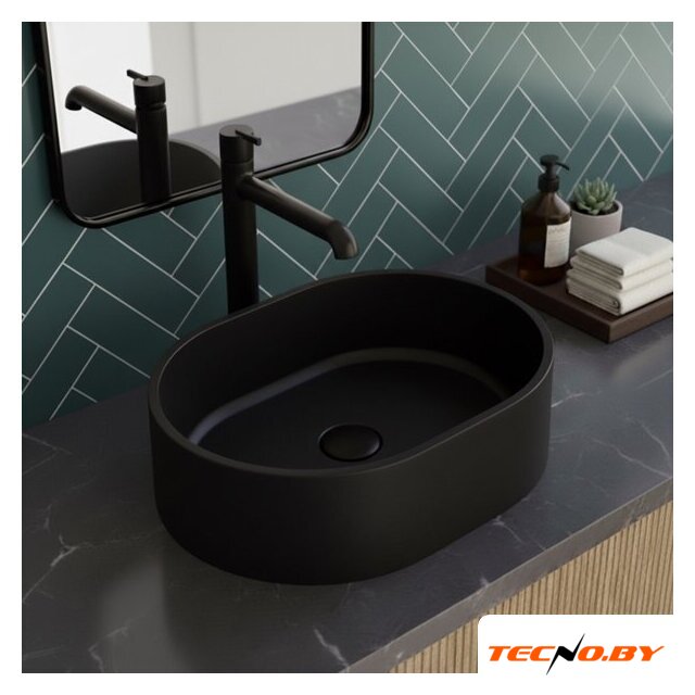 Умывальник Lauter Oliva 21O486DB (Deep Black) - Изображение №4 — Интернет-Магазин TECNO.BY