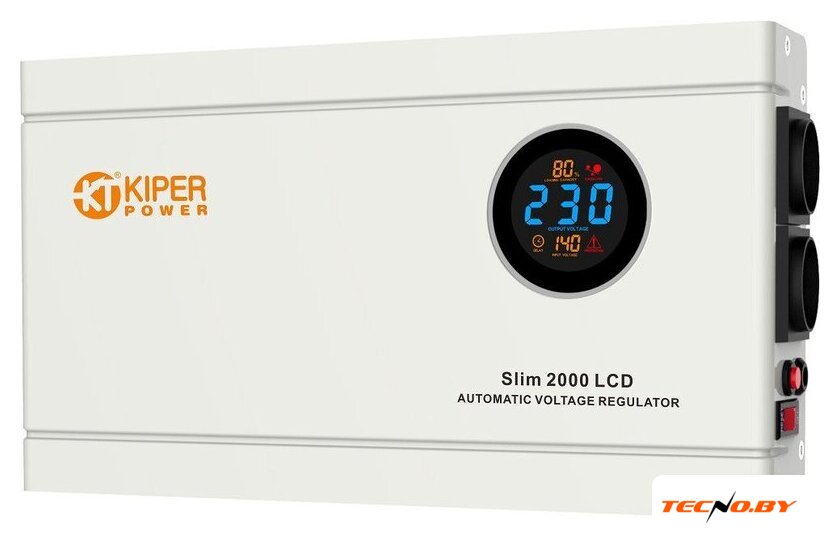 Стабилизатор напряжения Kiper Power Slim 2000 LCD - Изображение №1 — Интернет-Магазин TECNO.BY