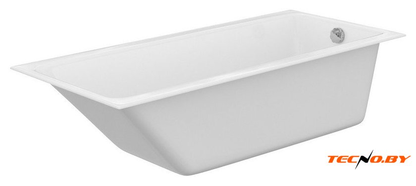Ванна Cersanit Crea 180x80 P-WP-CREA-180NL с сифоном Prime 64287 (без ножек, сифон черный) - Изображение №2 — Интернет-Магазин TECNO.BY