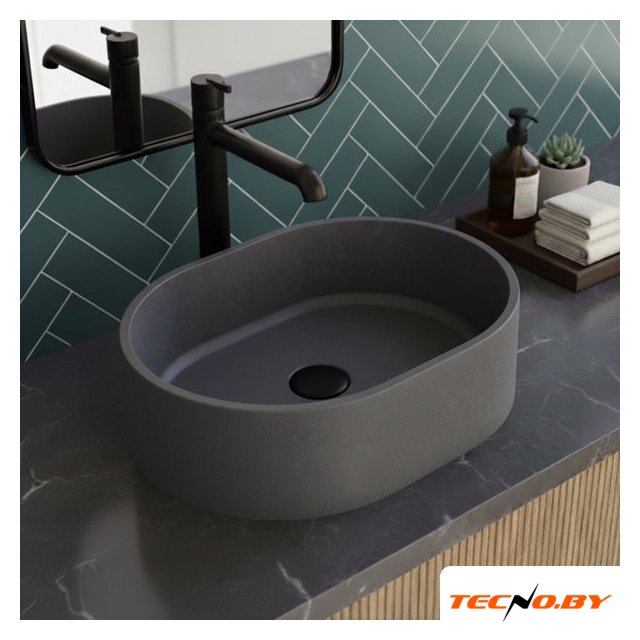 Умывальник Lauter Oliva 21O483G (Grey) - Изображение №4 — Интернет-Магазин TECNO.BY