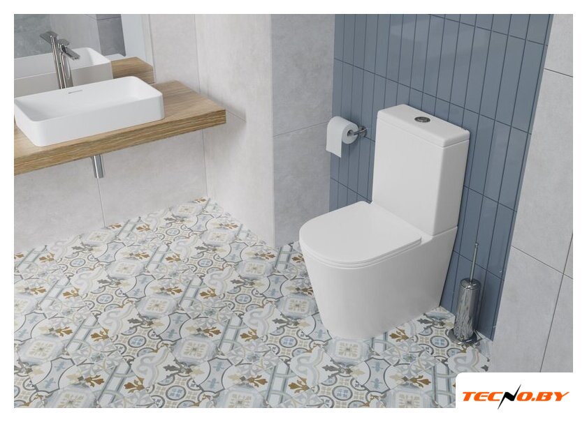 Унитаз напольный Lauter W76 P-TRAP 21122762 + гигиенический душ Mild 21LT072BM (горизонтальный выпуск) - Изображение №15 — Интернет-Магазин TECNO.BY