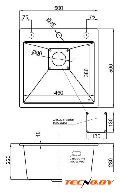 Кухонная мойка Marblan Comfort 50 (гранит, с сифоном) - Изображение №18 — Интернет-Магазин TECNO.BY