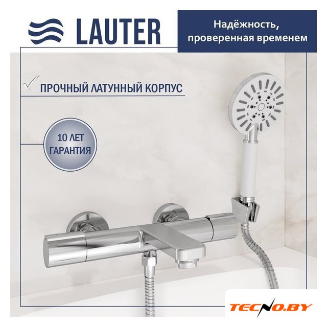 Смеситель Lauter Temp 21YH50427-4 с лейкой Living Nevada 21S10146 - Изображение №2 — Интернет-Магазин TECNO.BY