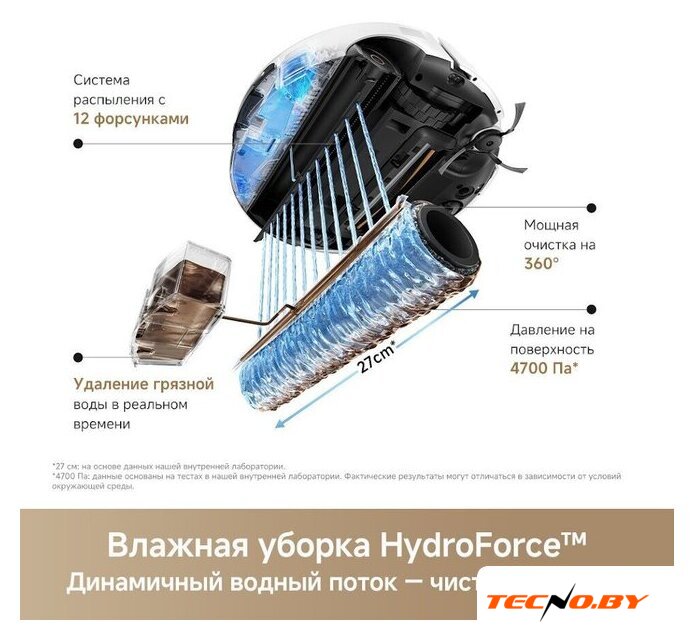 Робот-пылесос Trouver Robot Vacuum S70 Roller White RLZ12SE (евровилка, белый) - Изображение №12 — Интернет-Магазин TECNO.BY