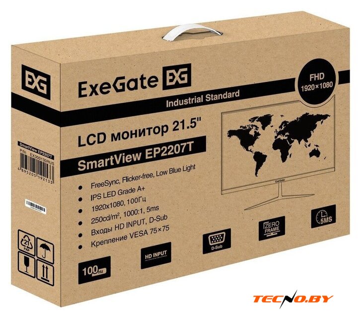 Монитор ExeGate SmartView EP2207T EX300130RUS - Изображение №8 — Интернет-Магазин TECNO.BY
