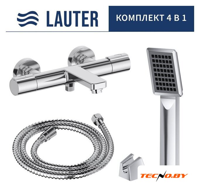 Смеситель Lauter Temp 21YH50427-4 с лейкой Living Serene 21S00103 - Изображение №1 — Интернет-Магазин TECNO.BY