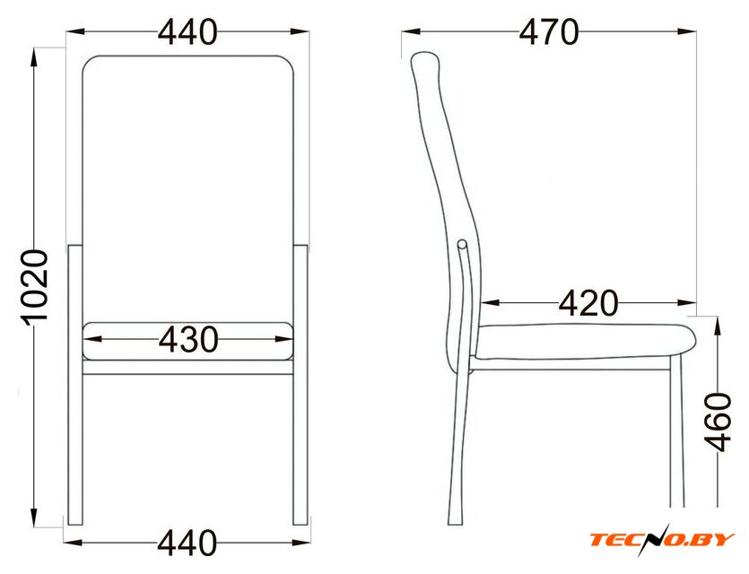 Стул AksHome Denver (бежевый TP12/черный) - Изображение №14 — Интернет-Магазин TECNO.BY