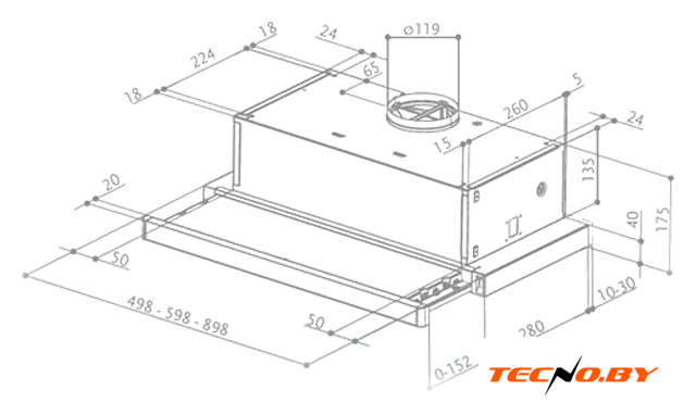 Кухонная вытяжка Faber Flox Glass BK A50 315.0567.355 - Изображение №2 — Интернет-Магазин TECNO.BY