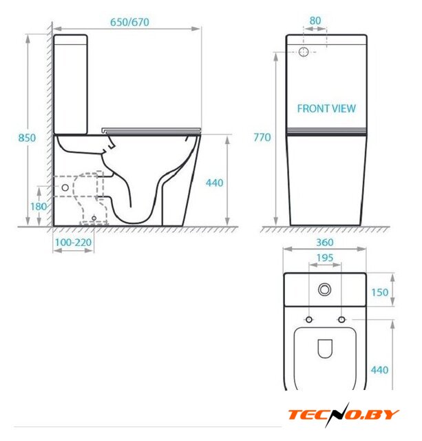 Унитаз напольный Koller Pool Orion OR-0650-RC-C - Изображение №4 — Интернет-Магазин TECNO.BY