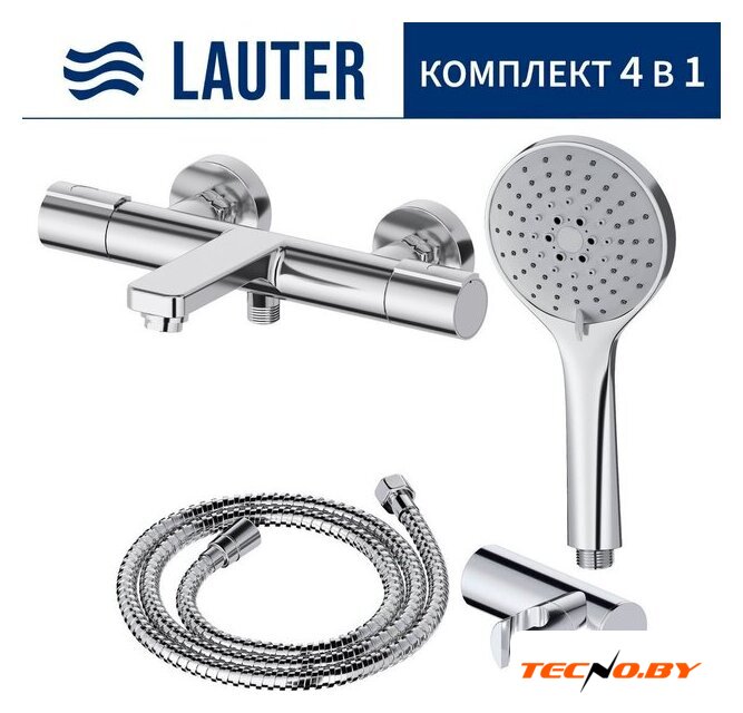 Смеситель Lauter Temp 21YH50427-4 с лейкой Relexa Daisy 21S10167 - Изображение №1 — Интернет-Магазин TECNO.BY