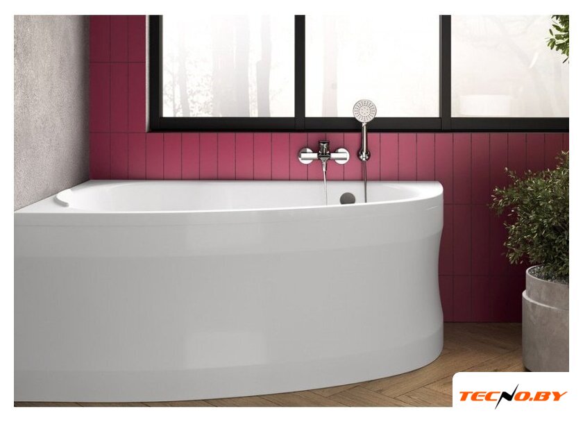 Ванна Bonito Home Emilia 140x90 R BH-EM-103-140P/St+BH-EM-140L/P (с ножками и экраном) - Изображение №4 — Интернет-Магазин TECNO.BY