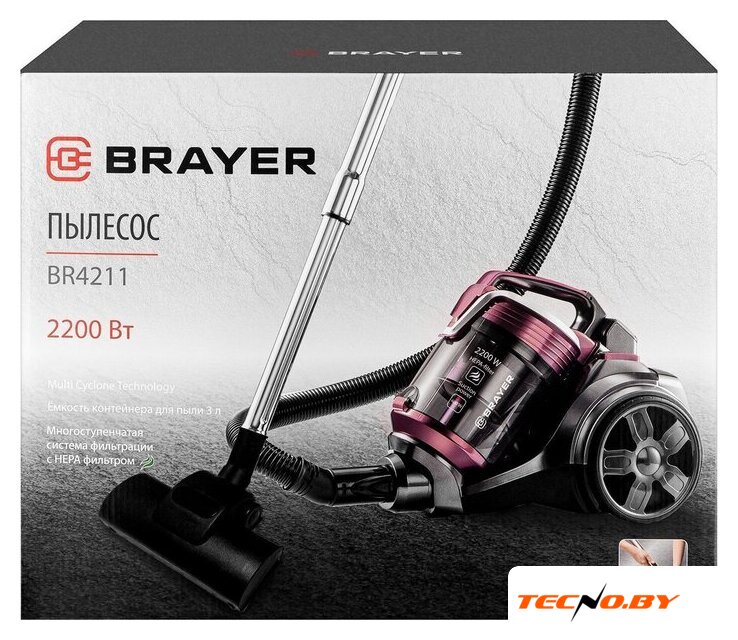 Пылесос Brayer BR4211 - Изображение №22 — Интернет-Магазин TECNO.BY