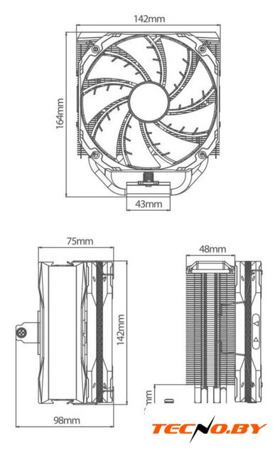 Кулер для процессора DeepCool AS500 R-AS500-BKNLMN-G - Изображение №14 — Интернет-Магазин TECNO.BY
