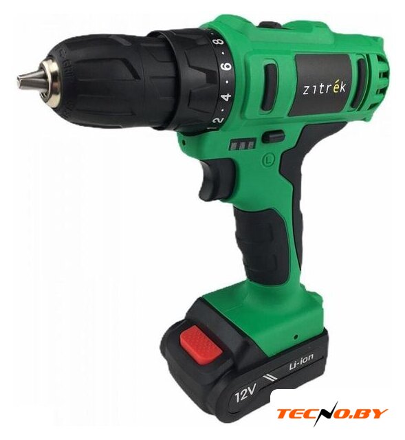 Дрель-шуруповерт Zitrek Greenpower 12-Li 063-4074 (с 2-мя АКБ, кейс) - Изображение №3 — Интернет-Магазин TECNO.BY