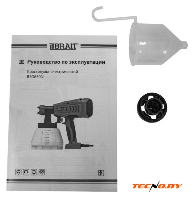 Краскораспылитель Brait BSG-650N - Изображение №6 — Интернет-Магазин TECNO.BY
