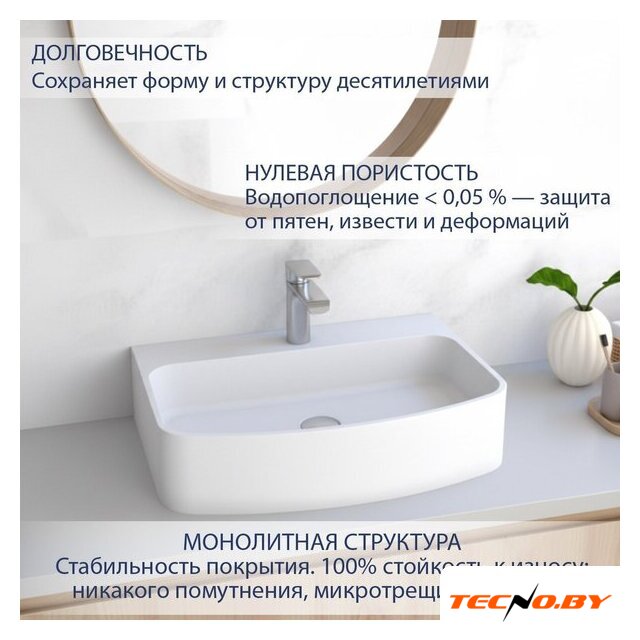 Умывальник Lauter Molara 21M601PW (Pure White) - Изображение №2 — Интернет-Магазин TECNO.BY