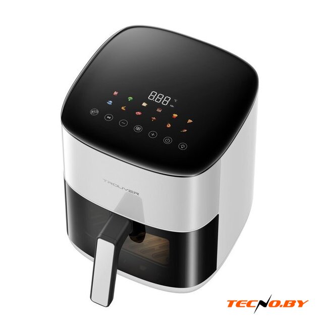 Аэрогриль (аэрофритюрница) Trouver Air Fryer FD10s Pro 6L (белый) - Изображение №2 — Интернет-Магазин TECNO.BY