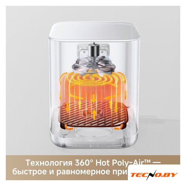 Аэрогриль (аэрофритюрница) Trouver Air Fryer FD10s Pro 6L (белый) - Изображение №7 — Интернет-Магазин TECNO.BY