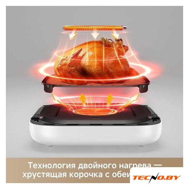 Аэрогриль (аэрофритюрница) Trouver Air Fryer FD10s Pro 6L (белый) - Изображение №9 — Интернет-Магазин TECNO.BY