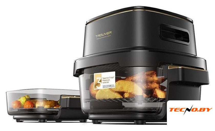 Аэрогриль (аэрофритюрница) Trouver Air Fryer AF20 Pro (черный) - Изображение №6 — Интернет-Магазин TECNO.BY
