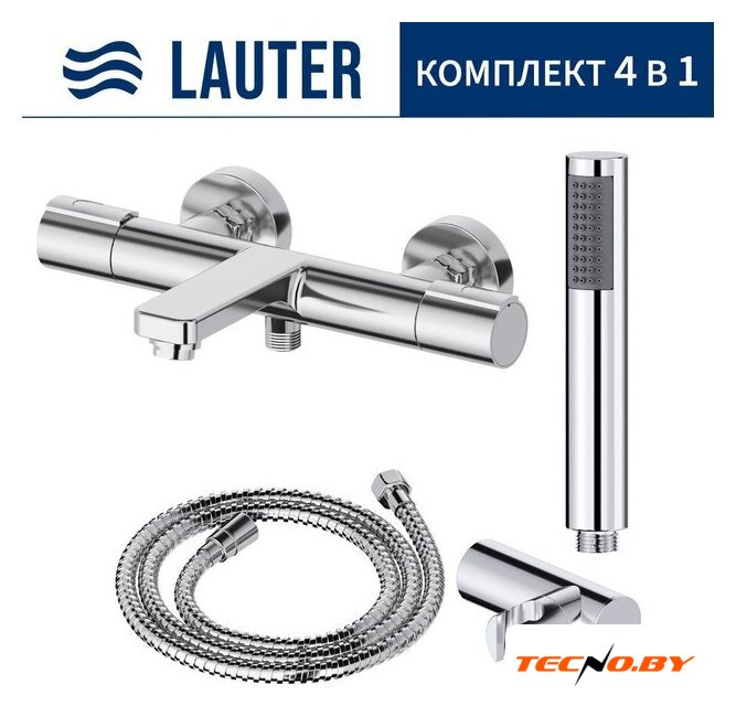 Смеситель Lauter Temp 21YH50427-4 с лейкой Relexa Lily 21S10048 - Изображение №1 — Интернет-Магазин TECNO.BY