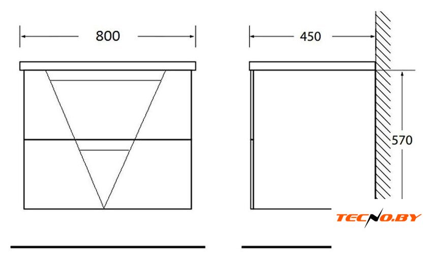  BelBagno VITTORIA-800-2C-SO-TB-P - Изображение №4 — Интернет-Магазин TECNO.BY