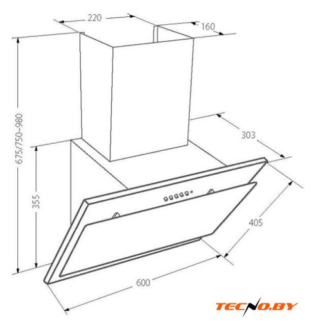 Кухонная вытяжка YOUQ Yumi WL 1080 S 60 WH (белый) - Изображение №8 — Интернет-Магазин TECNO.BY