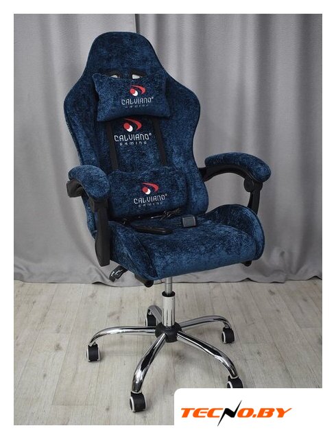 Игровое (геймерское) кресло Calviano Nero (blue plush) - Изображение №14 — Интернет-Магазин TECNO.BY