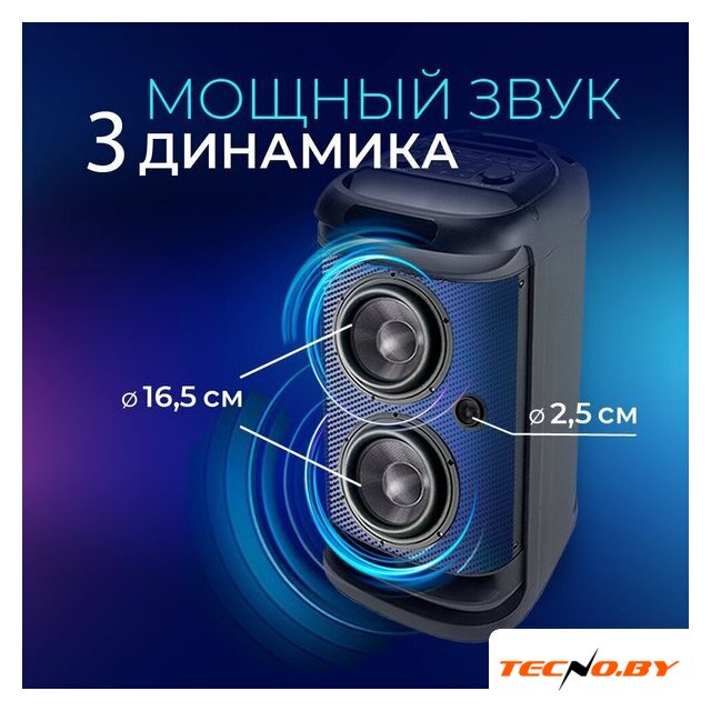 Беспроводная колонка Ginzzu GM-117 - Изображение №2 — Интернет-Магазин TECNO.BY