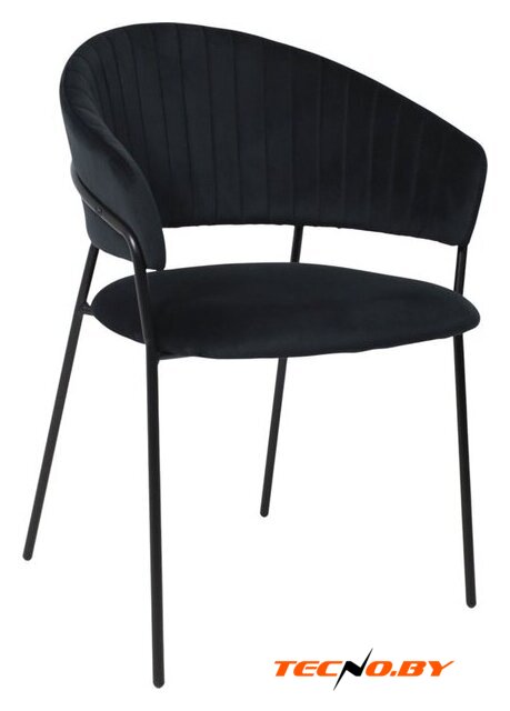Стул с подлокотниками Алвест AV 433 (черный бархат H-75/черный) - Изображение №1 — Интернет-Магазин TECNO.BY
