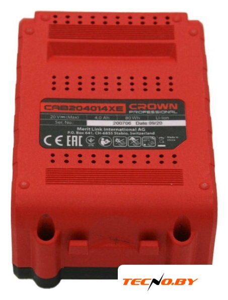Аккумулятор Crown CAB204014XE (20В/4 Ah) - Изображение №4 — Интернет-Магазин TECNO.BY