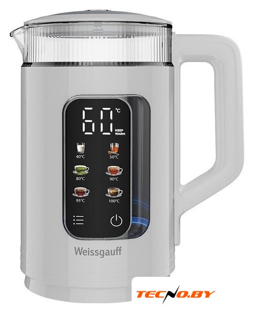 Электрический чайник Weissgauff WK 1520 Dw Touch BodyCool - Изображение №1 — Интернет-Магазин TECNO.BY